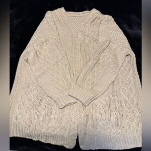 NWT Cupshe cable knit cardigan an sweater -Size XL